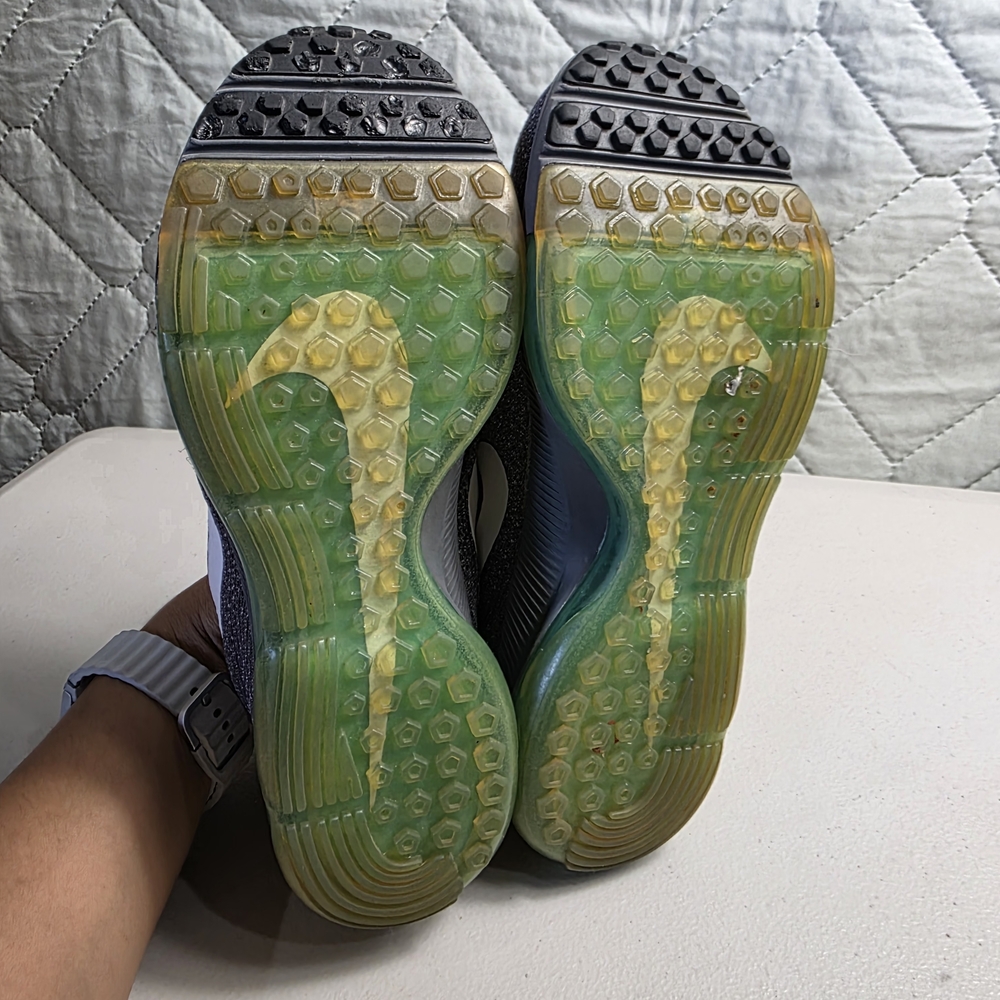 Nike Zoom All Out Low FlyKnit  Women’s Gray Teal Running Shoes Sneakers Sz 7 - Picture 4 of 8